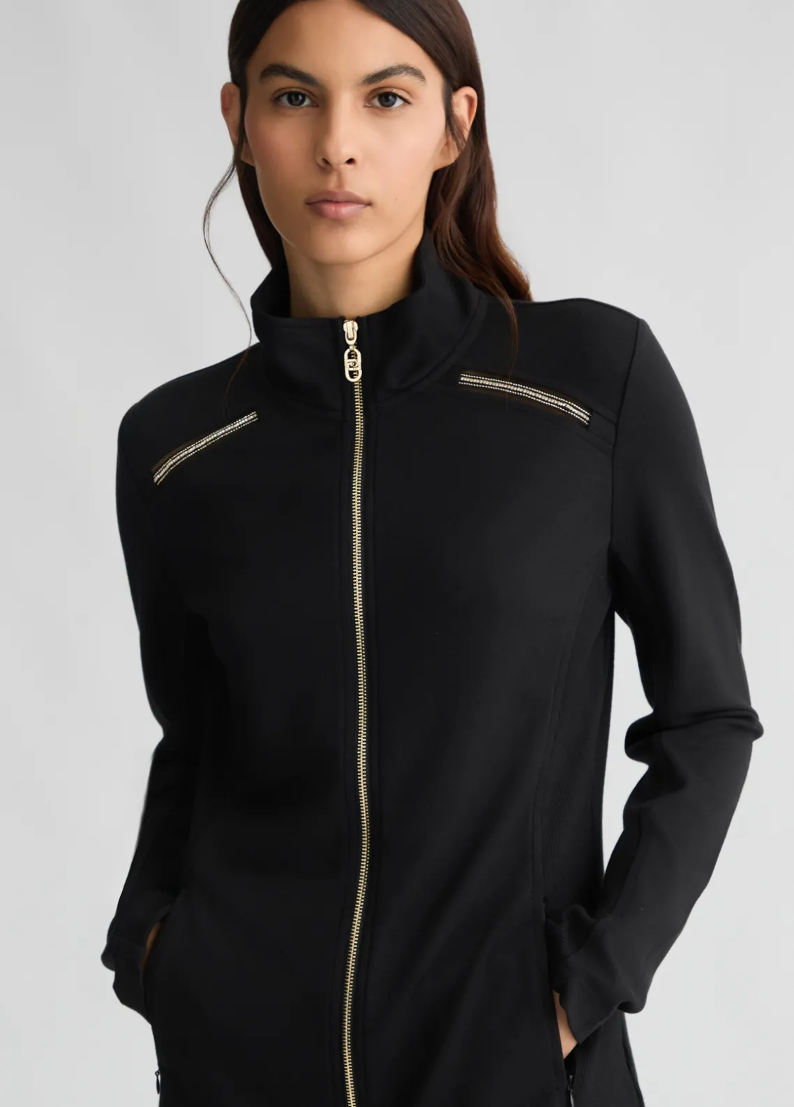 Liu Jo Chaqueta de punto con cremallera-Mujer Ropa Deportiva|Chaquetas