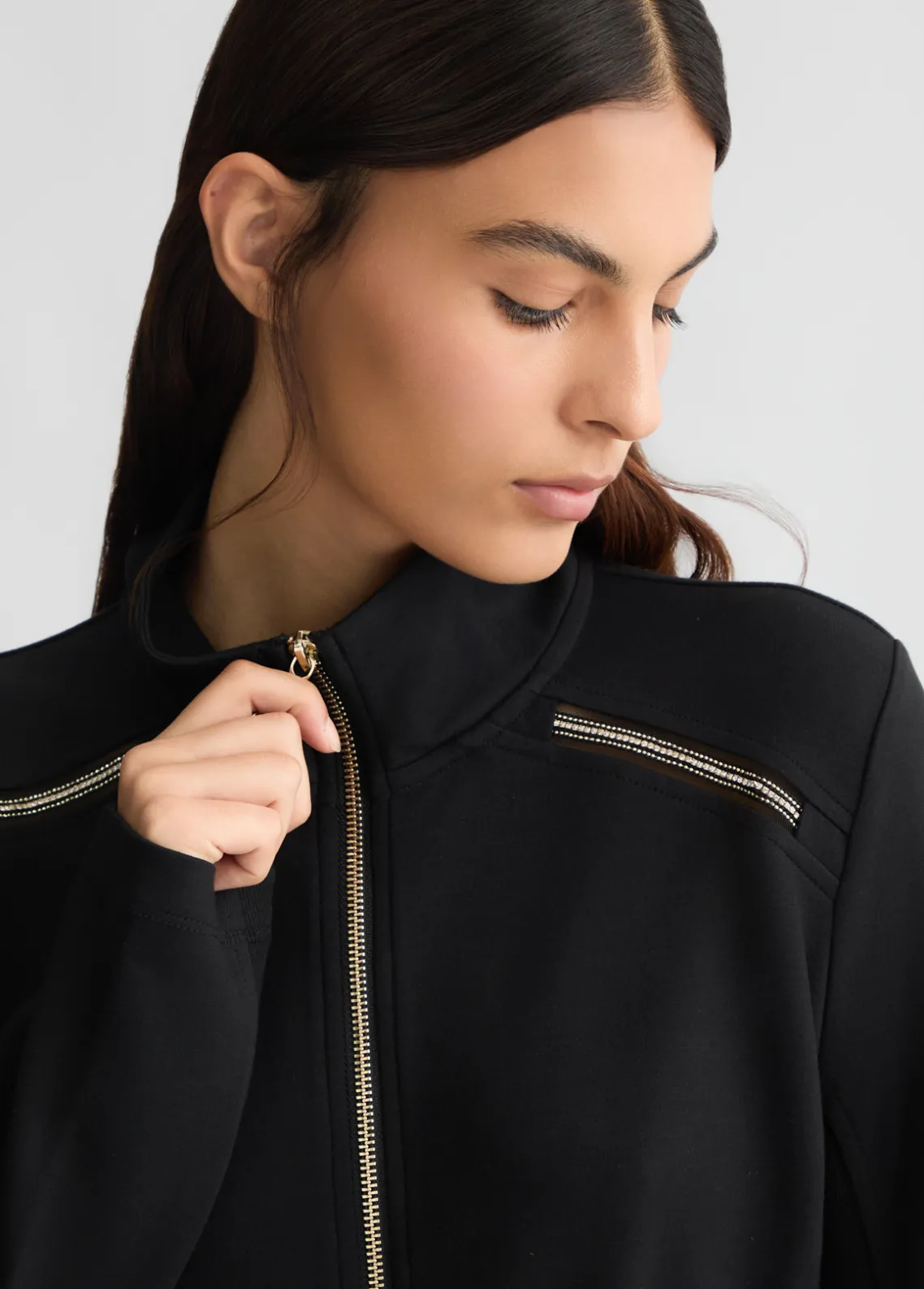 Liu Jo Chaqueta de punto con cremallera-Mujer Ropa Deportiva|Chaquetas