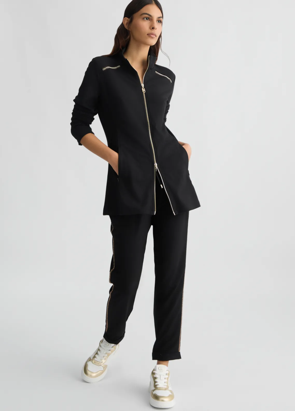 Liu Jo Chaqueta de punto con cremallera-Mujer Ropa Deportiva|Chaquetas