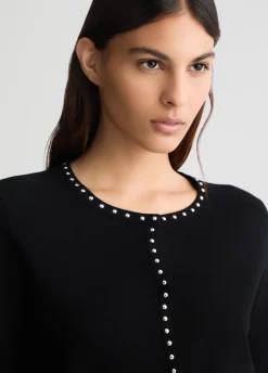 Liu Jo Chaqueta de punto con tachuelas-Mujer Cárdigans Y Jerséis|Chaquetas