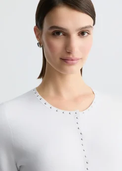 Liu Jo Chaqueta de punto con tachuelas-Mujer Chaquetas