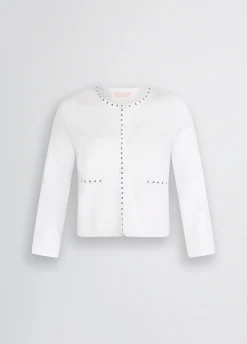 Liu Jo Chaqueta de punto con tachuelas-Mujer Chaquetas