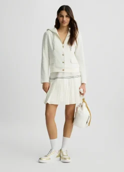 Liu Jo Chaqueta de tejido bouclé con capucha-Mujer Ropa Deportiva|Chaquetas