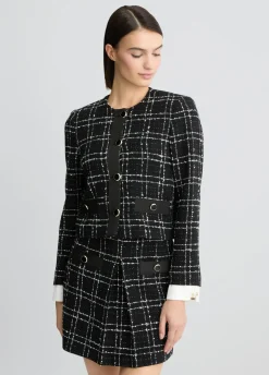 Liu Jo Chaqueta de tejido bouclé con lurex®-Mujer Chaquetas|Tailleur