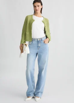 Liu Jo Chaqueta en tejido bouclé-Mujer Cárdigans Y Jerséis|Chaquetas