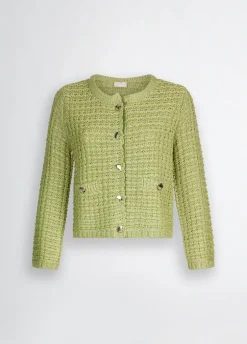Liu Jo Chaqueta en tejido bouclé-Mujer Cárdigans Y Jerséis|Chaquetas