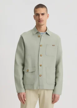 Liu Jo Chaqueta militar 100% lino-Hombre Americanas Y Chalecos