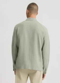 Liu Jo Chaqueta militar 100% lino-Hombre Americanas Y Chalecos