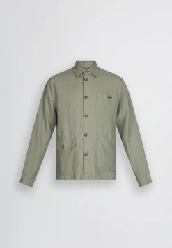 Liu Jo Chaqueta militar 100% lino-Hombre Americanas Y Chalecos