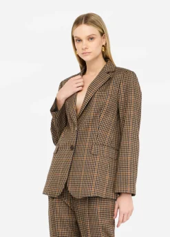 Liu Jo Chaqueta oversize de cuadros-Mujer Chaquetas