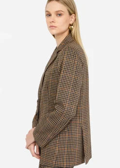 Liu Jo Chaqueta oversize de cuadros-Mujer Chaquetas