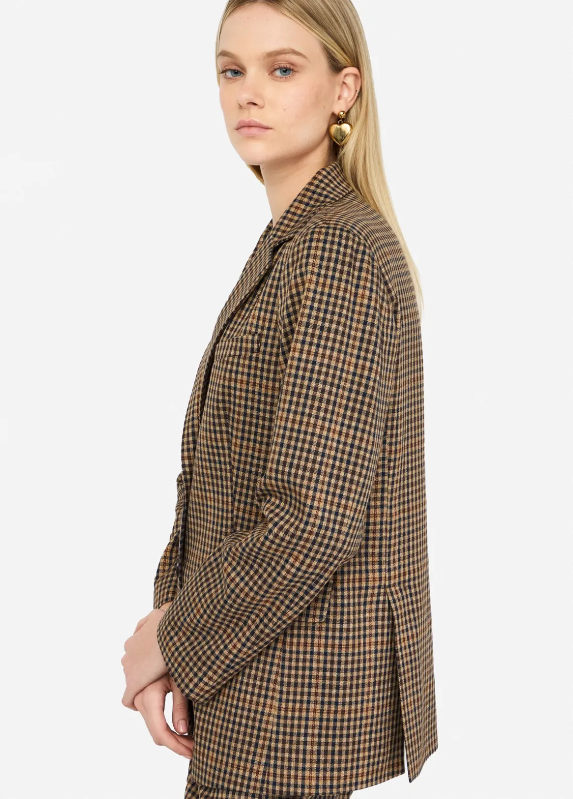Liu Jo Chaqueta oversize de cuadros-Mujer Chaquetas