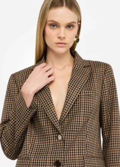 Liu Jo Chaqueta oversize de cuadros-Mujer Chaquetas