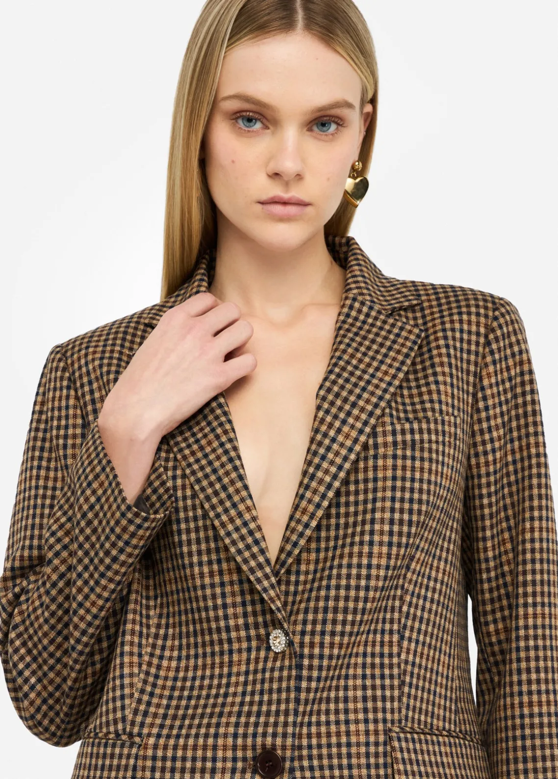 Liu Jo Chaqueta oversize de cuadros-Mujer Chaquetas