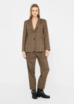 Liu Jo Chaqueta oversize de cuadros-Mujer Chaquetas