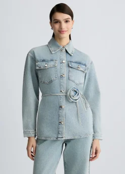 Liu Jo Chaqueta sobrecamisa de denim-Mujer Chaquetas
