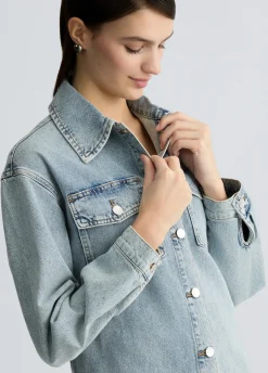Liu Jo Chaqueta sobrecamisa de denim-Mujer Chaquetas