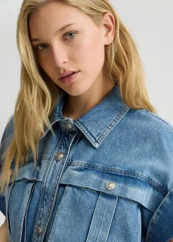 Liu Jo Chaqueta sobrecamisa de denim-Mujer Chaquetas