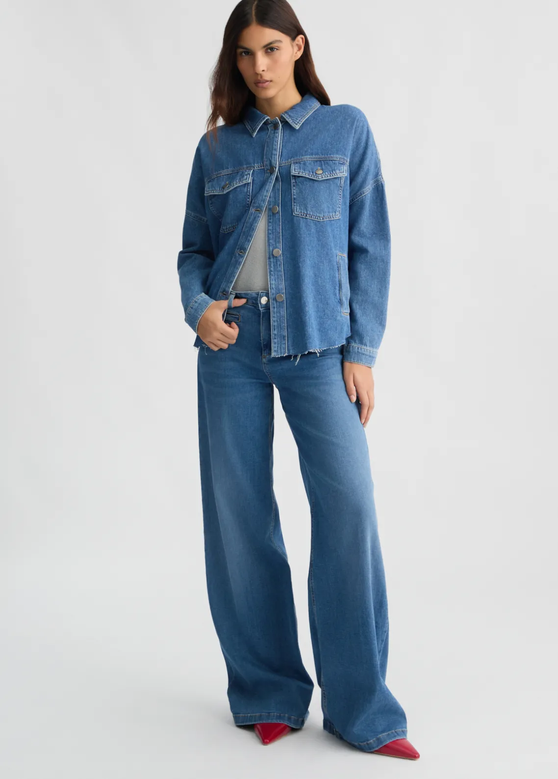 Liu Jo Chaqueta sobrecamisa de denim-Mujer Chaquetas