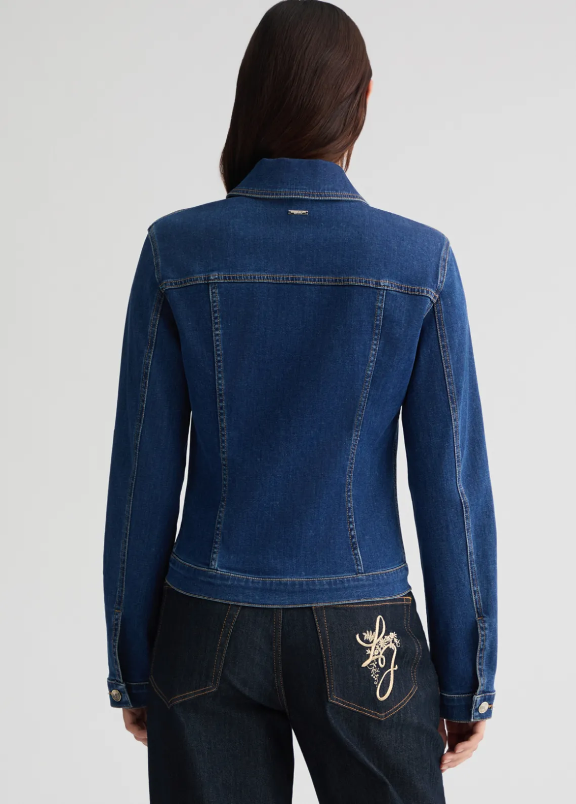 Liu Jo Chaqueta vaquera con strass-Mujer Abrigos Y Chalecos|Chaquetas