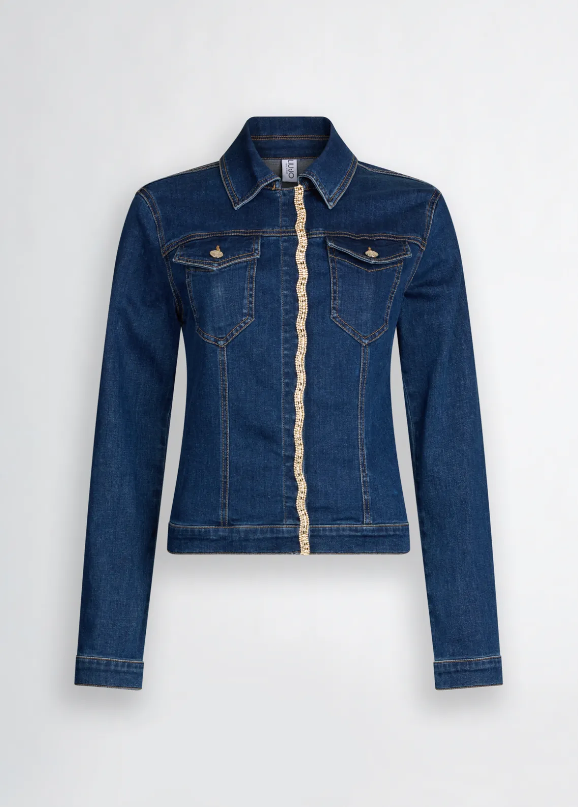 Liu Jo Chaqueta vaquera con strass-Mujer Abrigos Y Chalecos|Chaquetas