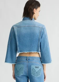Liu Jo Chaqueta vaquera corta-Mujer Abrigos Y Chalecos