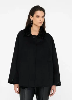 Liu Jo Chaquetón de lana-Mujer Abrigos Y Chalecos