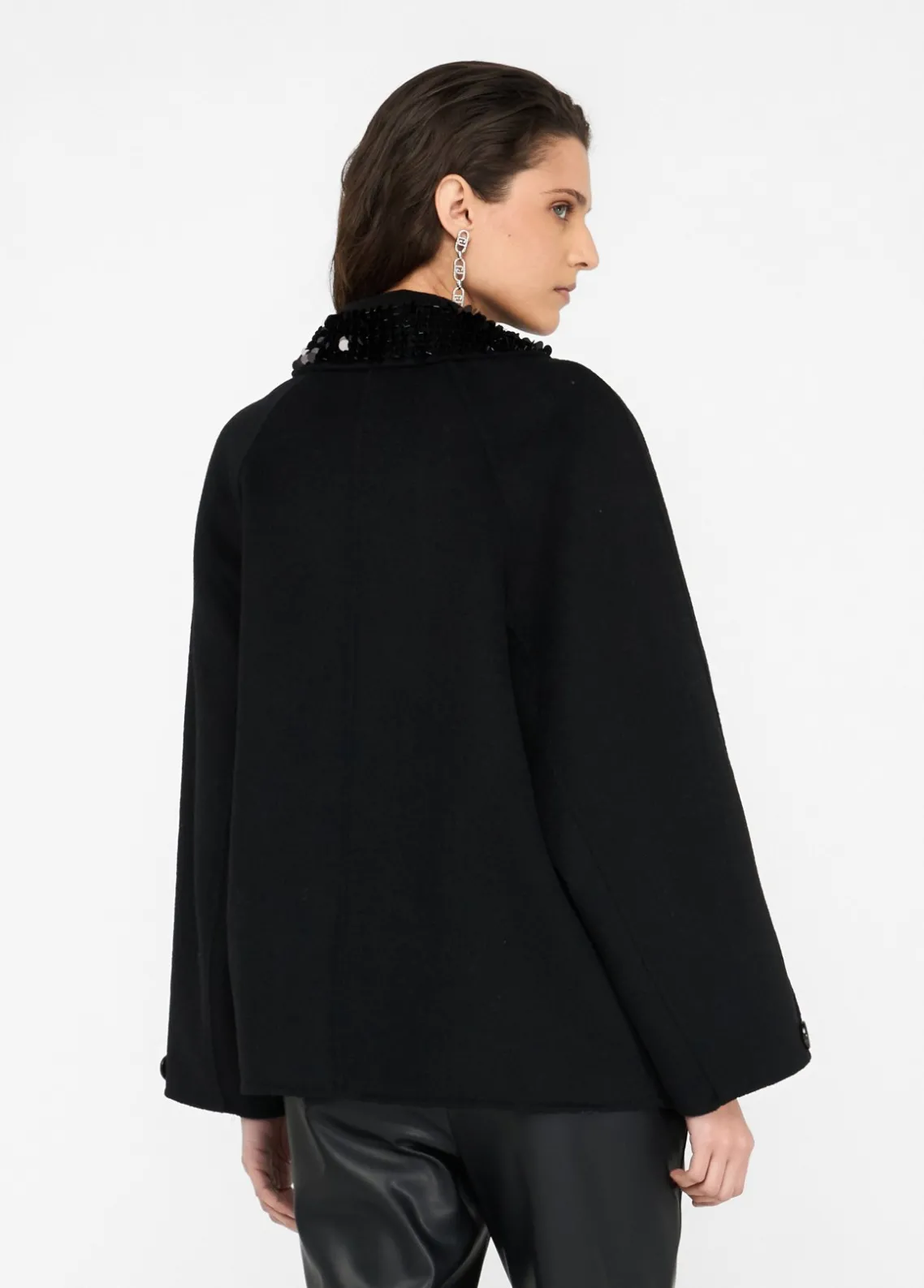 Liu Jo Chaquetón de lana-Mujer Abrigos Y Chalecos