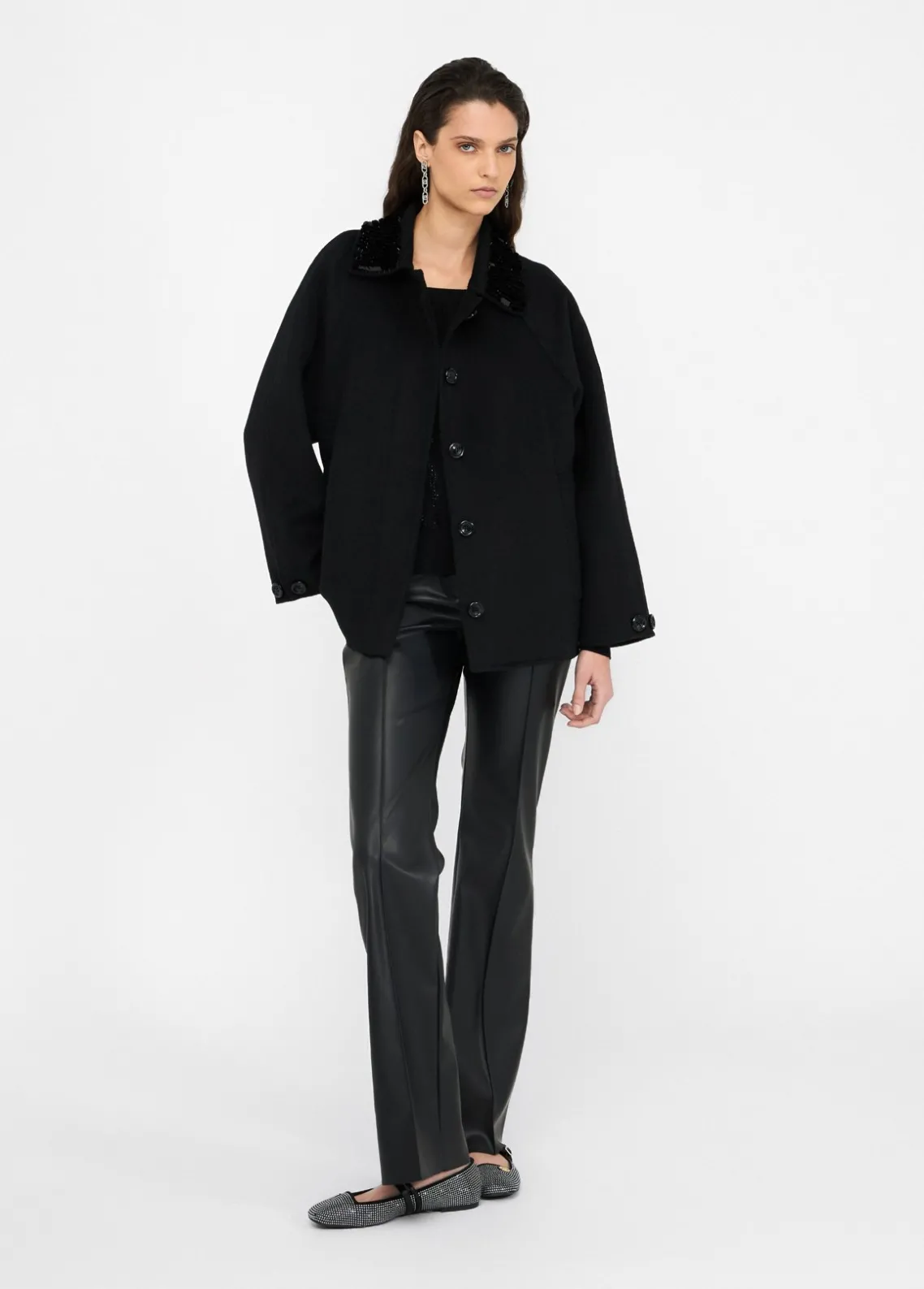 Liu Jo Chaquetón de lana-Mujer Abrigos Y Chalecos