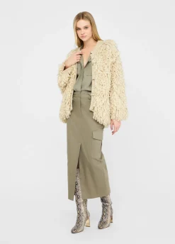 Liu Jo Chaquetón de lana-Mujer Abrigos Y Chalecos
