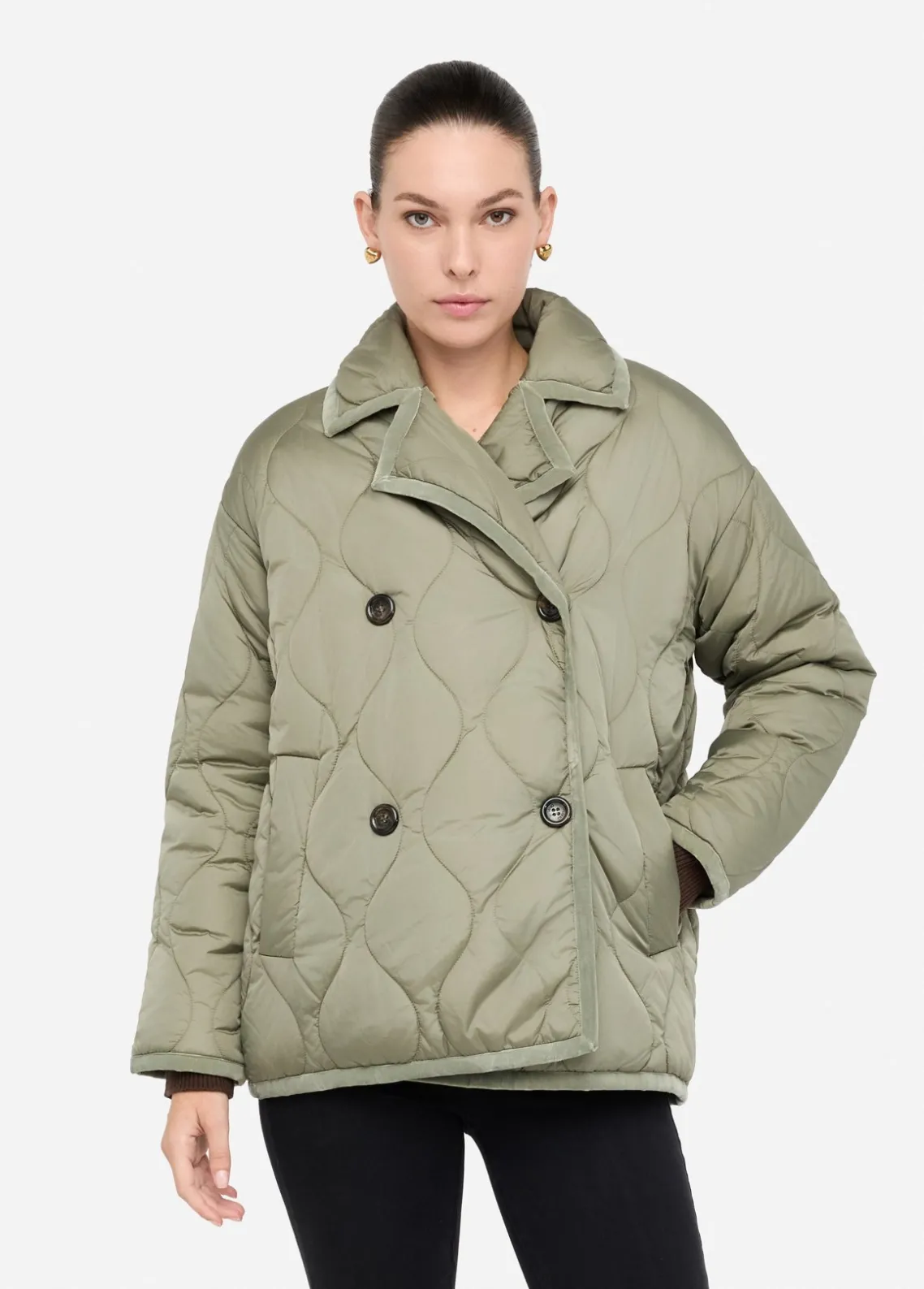 Liu Jo Chaquetón de nailon acolchado-Mujer Abrigos Y Chalecos