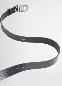 Liu Jo Cinturón glossy con logotipo-Mujer Cinturones