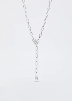 Liu Jo Collar con monograma con brillantitos-Mujer Joyas