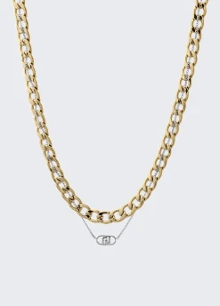Liu Jo Collar de cadena con logotipo-Mujer Joyas