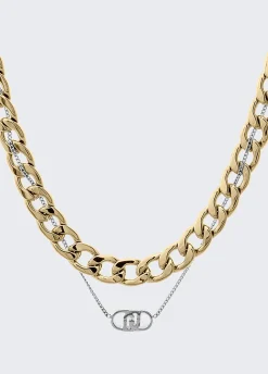 Liu Jo Collar de cadena con logotipo-Mujer Joyas