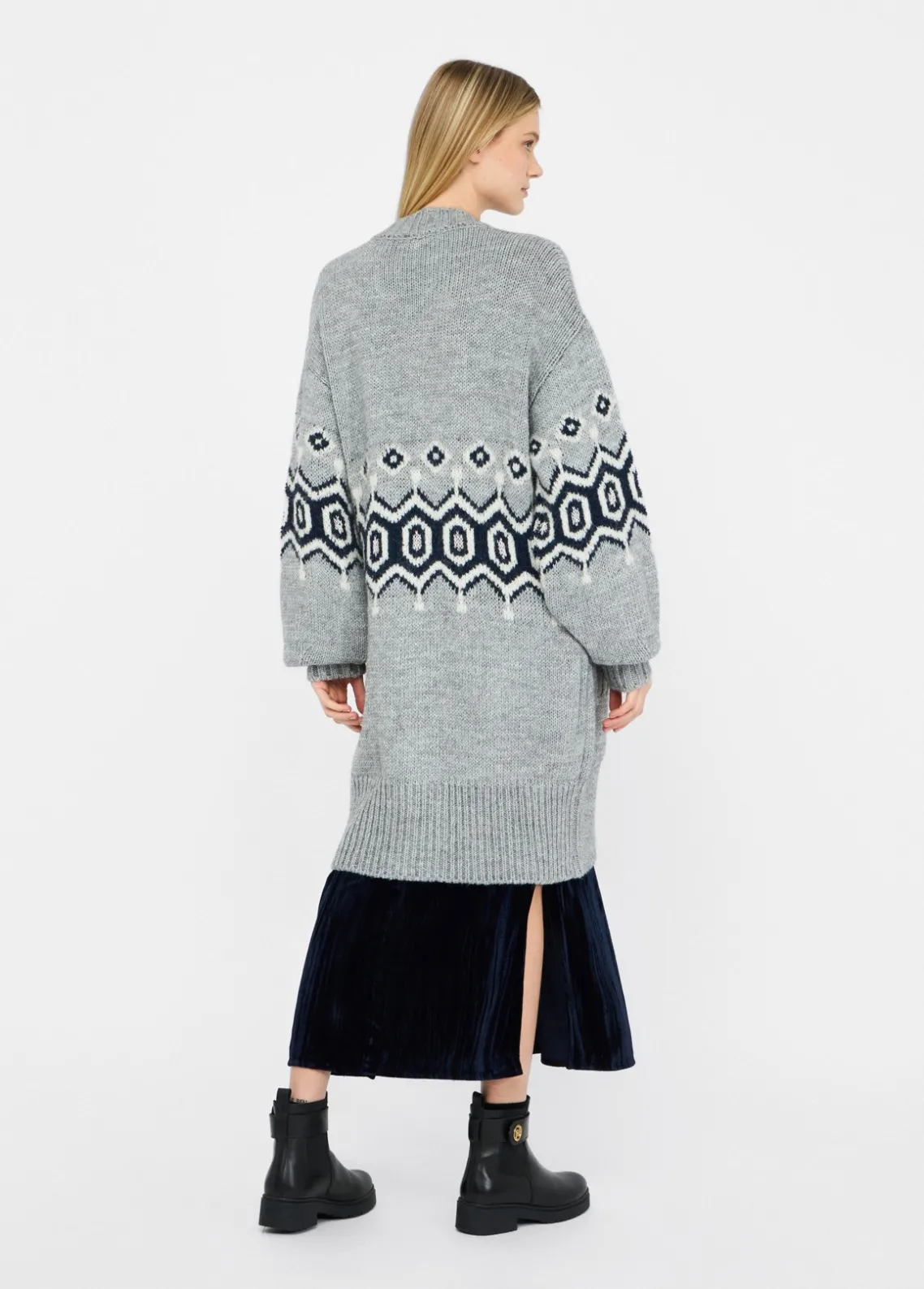 Liu Jo Cárdigan de jacquard de alpaca y lana-Mujer Cárdigans Y Jerséis