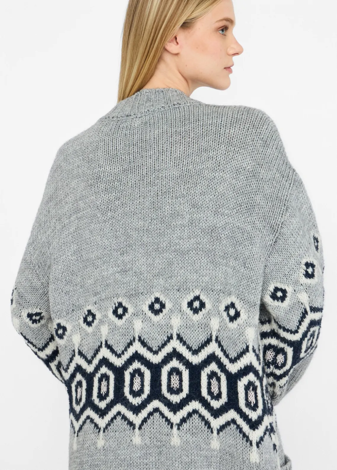 Liu Jo Cárdigan de jacquard de alpaca y lana-Mujer Cárdigans Y Jerséis