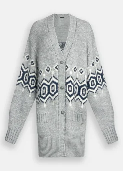 Liu Jo Cárdigan de jacquard de alpaca y lana-Mujer Cárdigans Y Jerséis