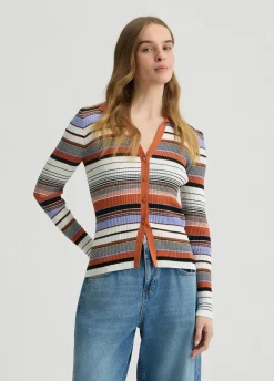 Liu Jo Cárdigan de punto a rayas-Mujer Cárdigans Y Jerséis