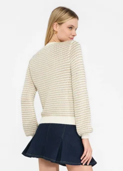 Liu Jo Cárdigan de rayas con lurex®-Mujer Cárdigans Y Jerséis