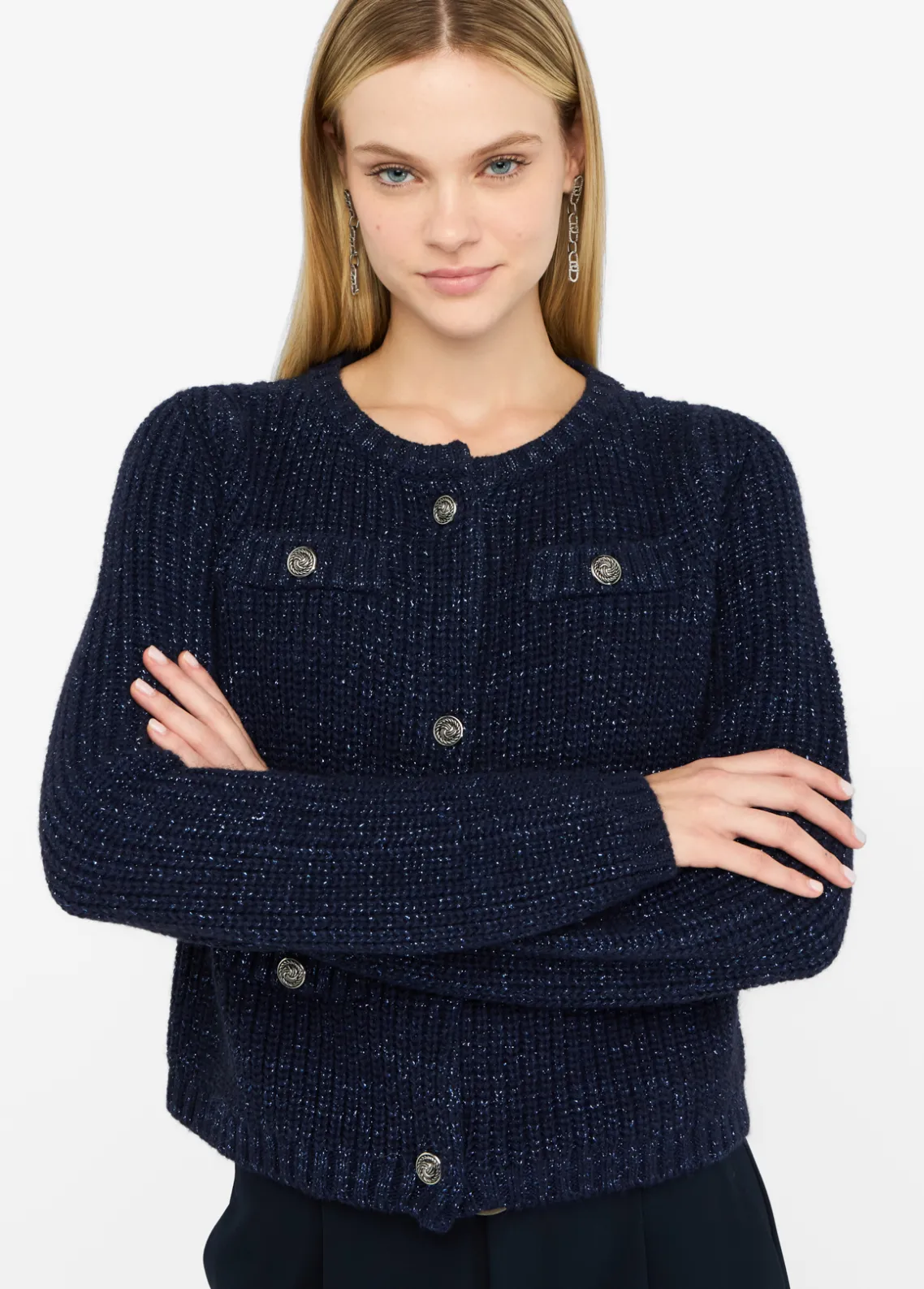 Liu Jo Cárdigan en mezcla de lana y alpaca-Mujer Cárdigans Y Jerséis