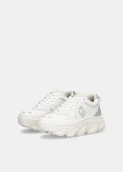Liu Jo Deportivas gruesas de piel y brillos-Mujer Sneakers