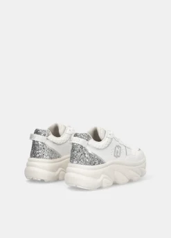 Liu Jo Deportivas gruesas de piel y brillos-Mujer Sneakers