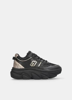 Liu Jo Deportivas gruesas de piel y brillos-Mujer Sneakers