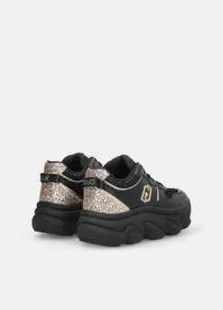 Liu Jo Deportivas gruesas de piel y brillos-Mujer Sneakers