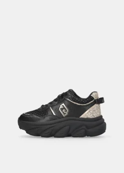 Liu Jo Deportivas gruesas de piel y brillos-Mujer Sneakers