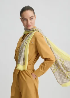 Liu Jo Estola con logo-Mujer Bufandas Y Pañuelos