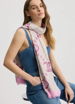 Liu Jo Estola con logo-Mujer Bufandas Y Pañuelos