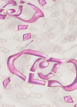 Liu Jo Estola con logo-Mujer Bufandas Y Pañuelos
