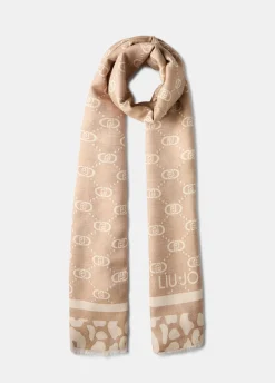 Liu Jo Estola con logotipo-Mujer Bufandas Y Pañuelos